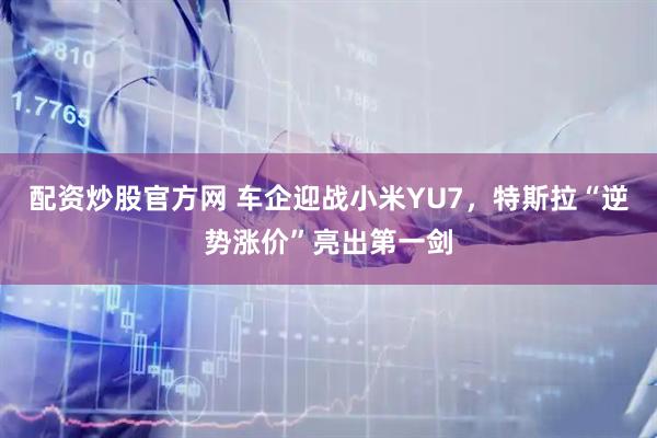 配资炒股官方网 车企迎战小米YU7，特斯拉“逆势涨价”亮出第一剑